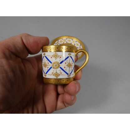 Incrustation d'or, tasse de collection en porcelaine de Limoges – Image 2