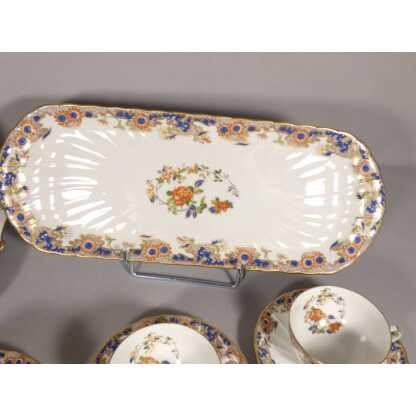 Bernardaud Singapour, service à thé et dessert en porcelaine de Limoges pour 8 personnes – Image 4