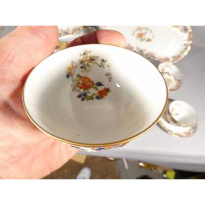 Bernardaud Singapour, service à thé et dessert en porcelaine de Limoges pour 8 personnes – Image 9