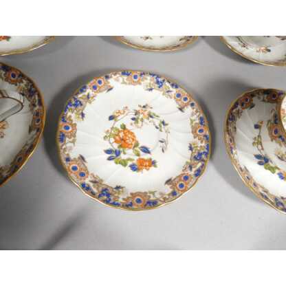 Bernardaud Singapour, service à thé et dessert en porcelaine de Limoges pour 8 personnes – Image 5