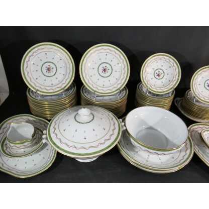 Haviland Vieux Paris vert, service de table pour 12 personnes, porcelaine Limoges – Image 2