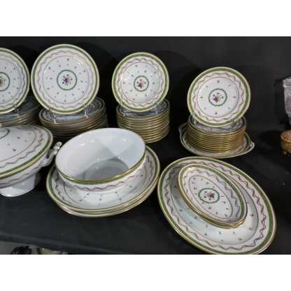 Haviland Vieux Paris vert, service de table pour 12 personnes, porcelaine Limoges – Image 17