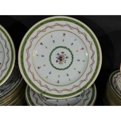 Haviland Vieux Paris vert, service de table pour 12 personnes, porcelaine Limoges – Image 16