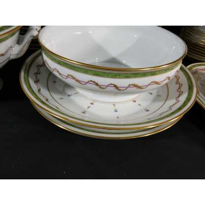 Haviland Vieux Paris vert, service de table pour 12 personnes, porcelaine Limoges – Image 13