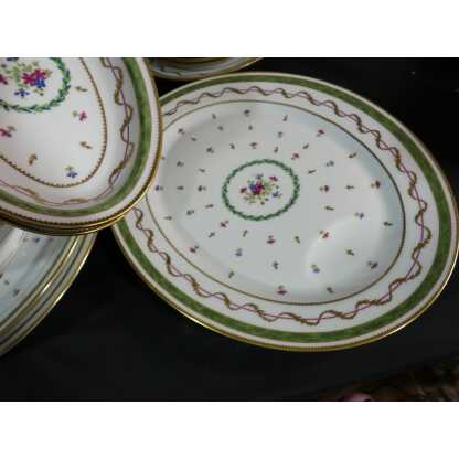 Haviland Vieux Paris vert, service de table pour 12 personnes, porcelaine Limoges – Image 12
