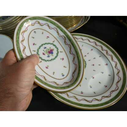 Haviland Vieux Paris vert, service de table pour 12 personnes, porcelaine Limoges – Image 11