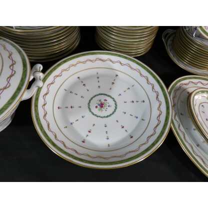 Haviland Vieux Paris vert, service de table pour 12 personnes, porcelaine Limoges – Image 9