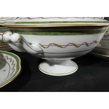 Haviland Vieux Paris vert, service de table pour 12 personnes, porcelaine Limoges – Image 8