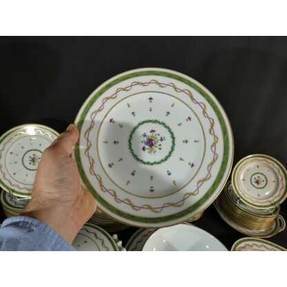 Haviland Vieux Paris vert, service de table pour 12 personnes, porcelaine Limoges – Image 7