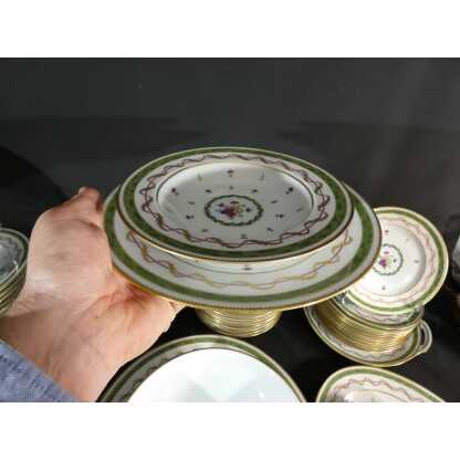 Haviland Vieux Paris vert, service de table pour 12 personnes, porcelaine Limoges – Image 5