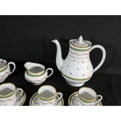 Haviland Vieux Paris vert, service à café pour 12 personnes, porcelaine Limoges – Image 3