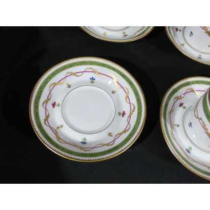 Haviland Vieux Paris vert, service à café pour 12 personnes, porcelaine Limoges – Image 5