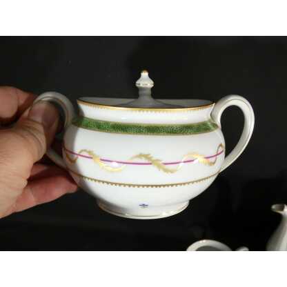 Haviland Vieux Paris vert, service à café pour 12 personnes, porcelaine Limoges – Image 6