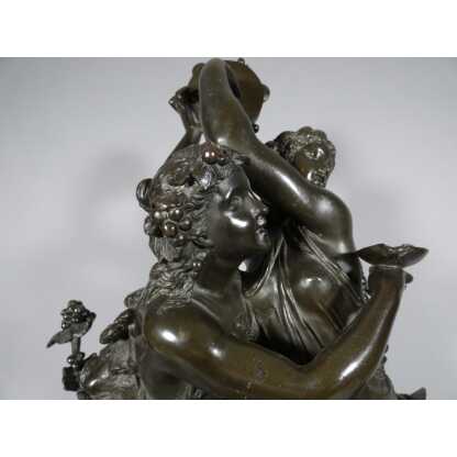 Important Groupe En Bronze, Bacchanale Musique Et Danse, Schoenewerk Et Delafontaine, XIX ème – Image 7