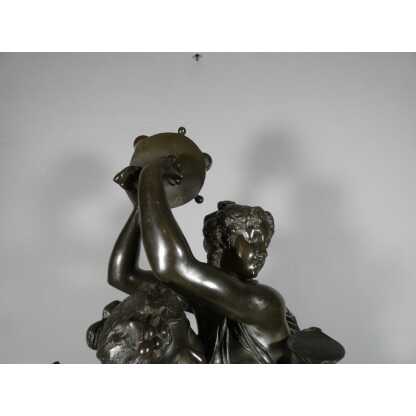 Important Groupe En Bronze, Bacchanale Musique Et Danse, Schoenewerk Et Delafontaine, XIX ème – Image 3