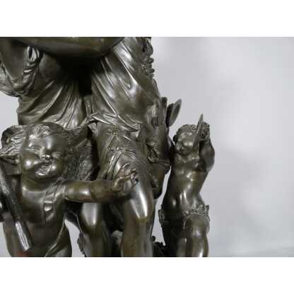 Important Groupe En Bronze, Bacchanale Musique Et Danse, Schoenewerk Et Delafontaine, XIX ème – Image 6