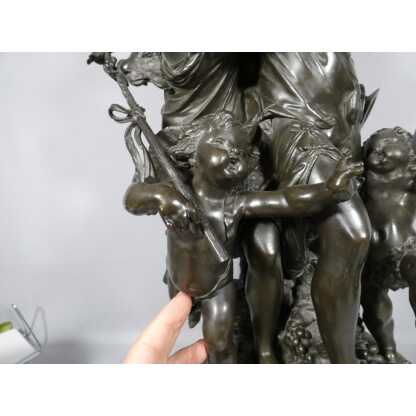 Important Groupe En Bronze, Bacchanale Musique Et Danse, Schoenewerk Et Delafontaine, XIX ème – Image 8