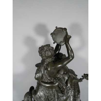 Important Groupe En Bronze, Bacchanale Musique Et Danse, Schoenewerk Et Delafontaine, XIX ème – Image 13
