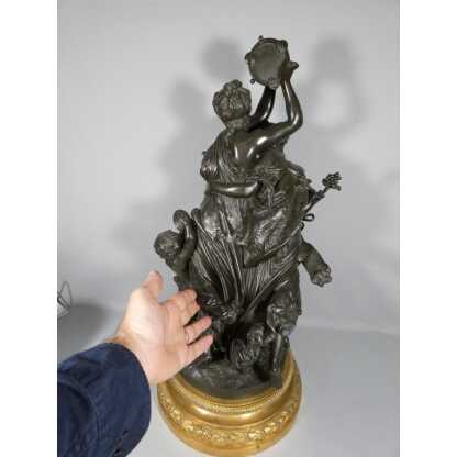 Important Groupe En Bronze, Bacchanale Musique Et Danse, Schoenewerk Et Delafontaine, XIX ème – Image 10
