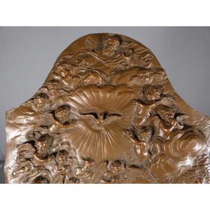 Le baptême du Christ, plaque en cuivre repoussé époque XVIII ème siècle – Image 7