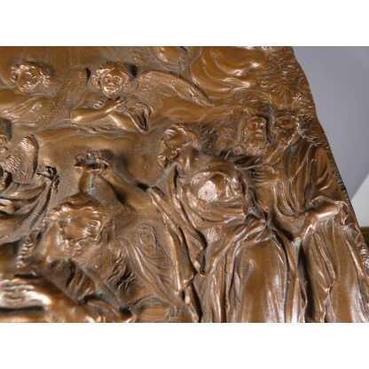 Le baptême du Christ, plaque en cuivre repoussé époque XVIII ème siècle – Image 3