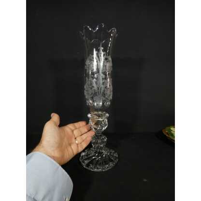 Baccarat tors Bambou, photophore en cristal moulé et gravé – Image 6
