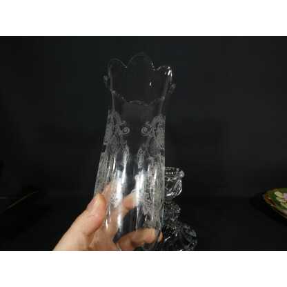 Baccarat tors Bambou, photophore en cristal moulé et gravé – Image 4