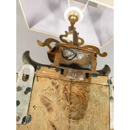 Paire d'appliques aux béliers de style Napoléon III en bois et bronze – Image 16