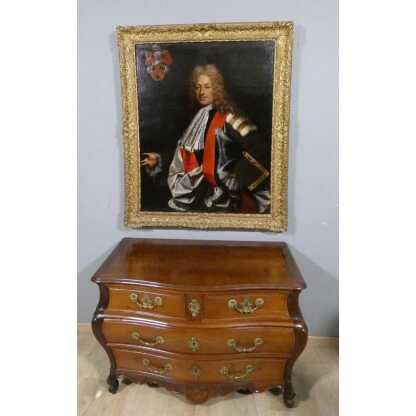 Portrait d'un magistrat de la fin du XVII ème, Gillbert Alexandre de Beausson? cadre doré – Image 2