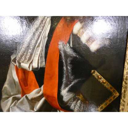 Portrait d'un magistrat de la fin du XVII ème, Gillbert Alexandre de Beausson? cadre doré – Image 19