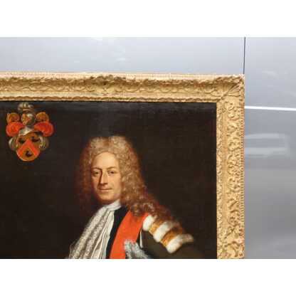 Portrait d'un magistrat de la fin du XVII ème, Gillbert Alexandre de Beausson? cadre doré – Image 17