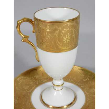 Incrustation d'or, tasse de collection en porcelaine de Limoges – Image 2