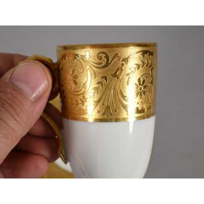 Incrustation d'or, tasse de collection en porcelaine de Limoges – Image 8