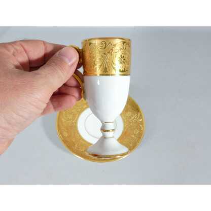 Incrustation d'or, tasse de collection en porcelaine de Limoges – Image 7