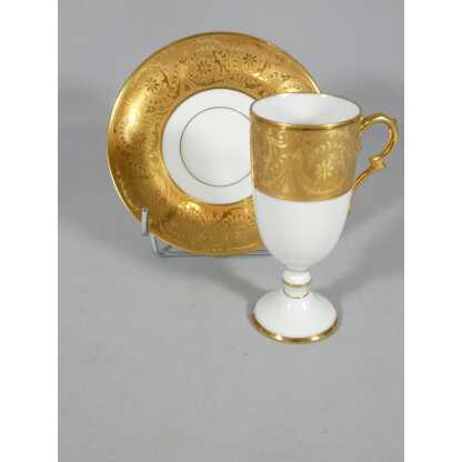Incrustation d'or, tasse de collection en porcelaine de Limoges – Image 3
