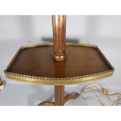 Guéridon liseuse porte lumière de style Louis XVI en acajou, époque XIX ème – Image 10