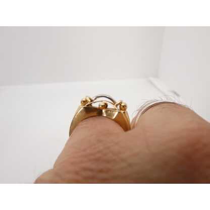 Bague Tank en or massif et diamants, époque 1940 – Image 10