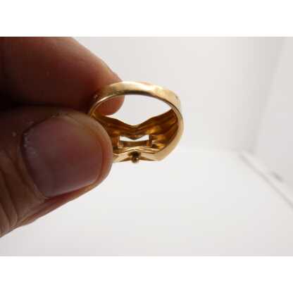 Bague Tank en or massif et diamants, époque 1940 – Image 9
