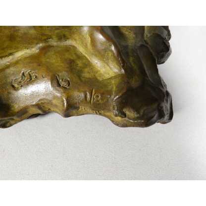 Trois, maternité, sculpture en bronze patiné par Sandrine Clarisse Bertrand, fonte Couffignal – Image 11