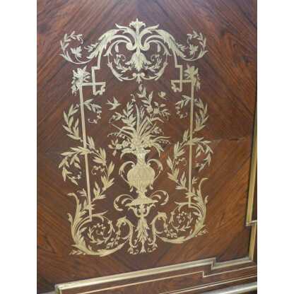 Buffet à hauteur d'appui Napoléon III en palissandre et marqueterie de laiton, XIX è – Image 3