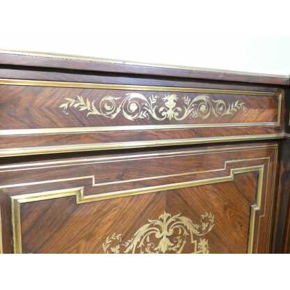 Buffet à hauteur d'appui Napoléon III en palissandre et marqueterie de laiton, XIX è – Image 5