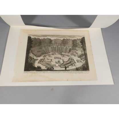Versailles, La salle du Bal, gravure d’époque XVII ème des jardins par Gabriel Pérelle – Image 3