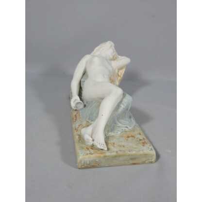 Léopold Savine et Théodore Haviland, statuette en porcelaine, la jeune femme allongée, début XX – Image 6