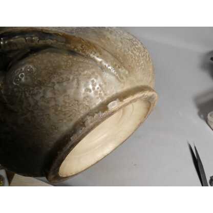 Amphora Austria, très grand vase au cacatoès en céramique, époque fin XIX ème – Image 19