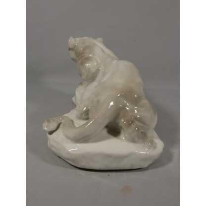La lionne couchée par Camille Tharaud, porcelaine de Limoges Art Déco – Image 8