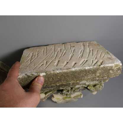 Paire de chapiteaux corinthiens en pierre blanche calcaire sculptée, époque XIX ème – Image 9