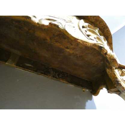 Console de style Louis XV en bois sculpté doré, époque début XX ème – Image 15
