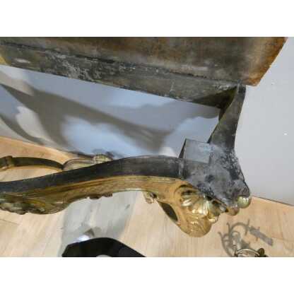 Console de style Louis XV en bois sculpté doré, époque début XX ème – Image 14