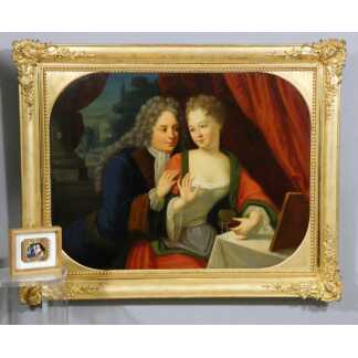 Portrait de Jacques Clémenceau et de sa femme, gentilhomme de la maison du prince de Condé