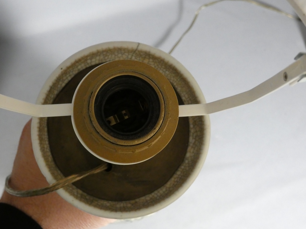 Paire de vases lampes en céramique Chine, époque fin XIX ème – Image 13